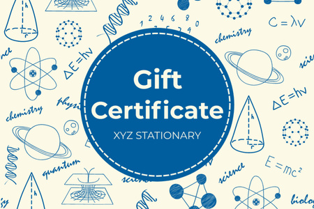 Offer for Scientific Courses Gift Certificate Šablona návrhu