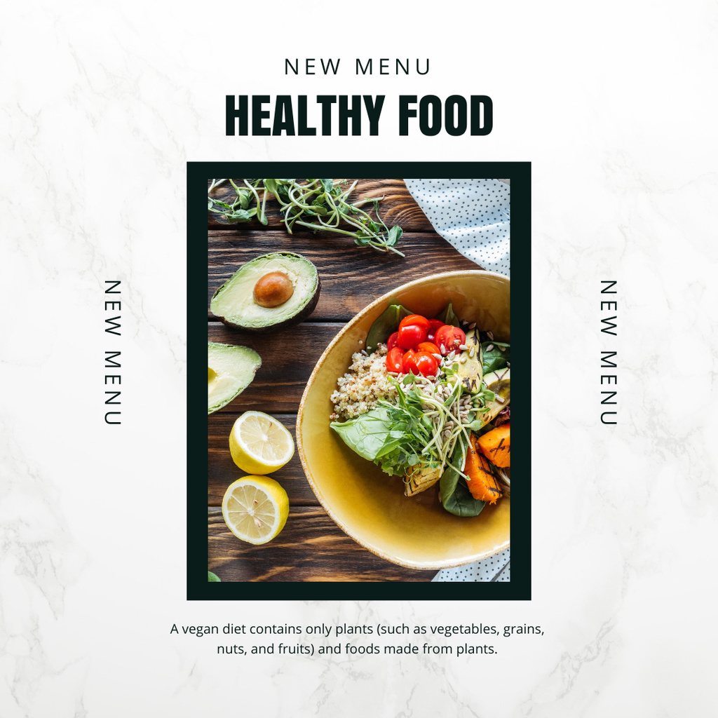 New Food 10 Instagram – шаблон для дизайну