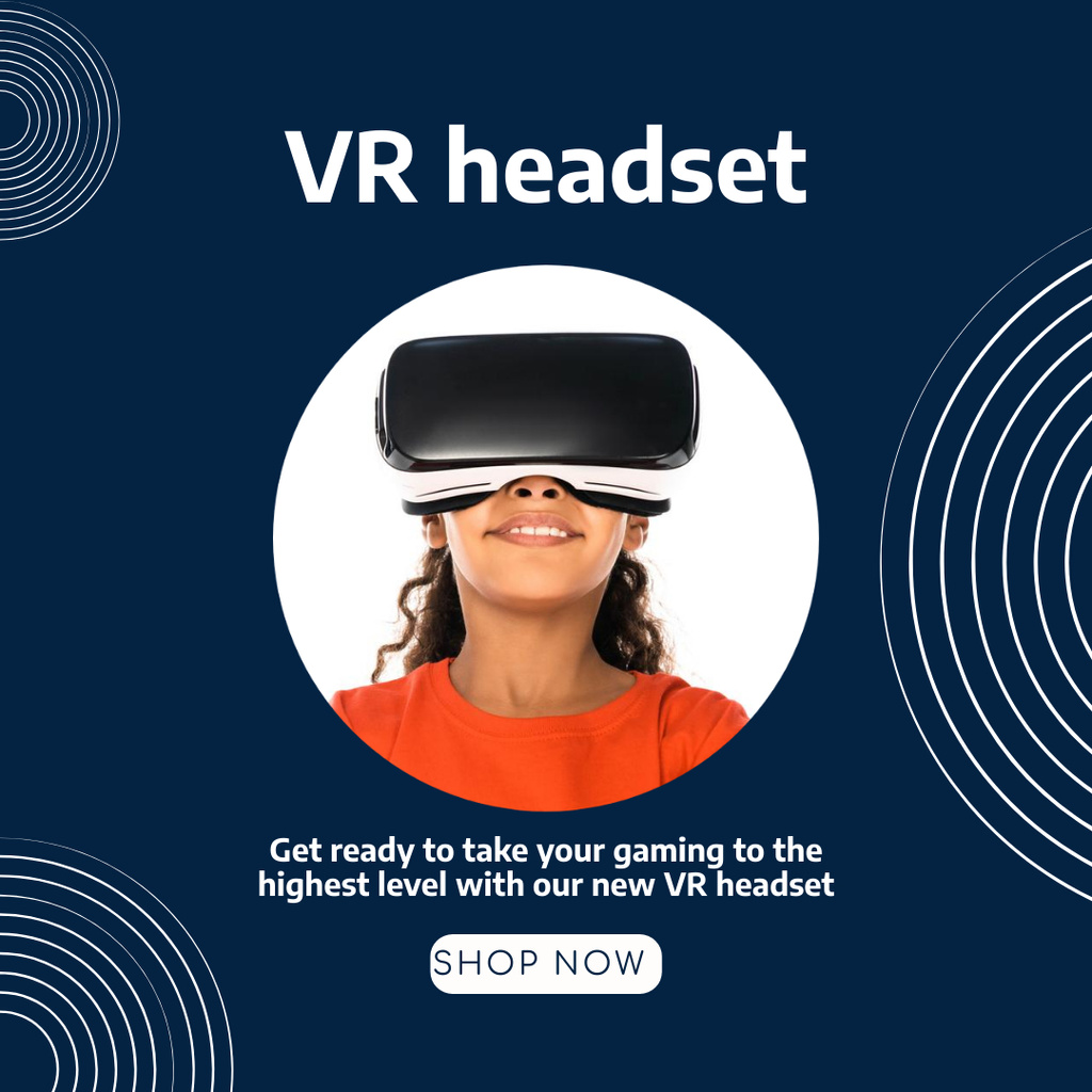 Modèle de visuel VR Equipment for Education and Leisure - Instagram