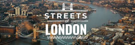 London Tower Travelling Spot Twitter Design Template