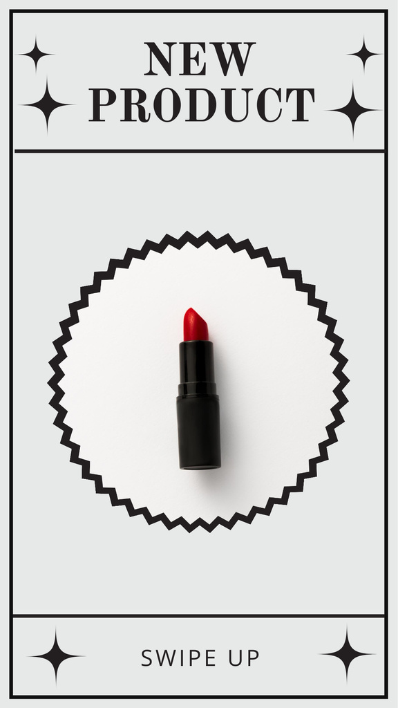 New Red Lipstick Promo Instagram Story Šablona návrhu
