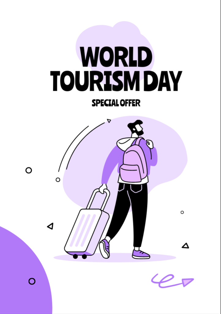 Tourism Day Celebration Announcement Flyer A7 tervezősablon