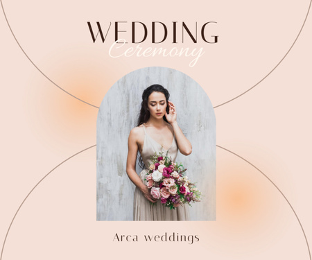 Plantilla de diseño de Wedding Agency Announcement Medium Rectangle 