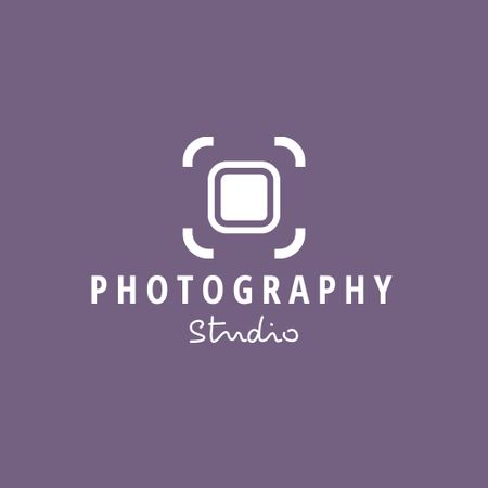 Photography Studio Emblem Logo Šablona návrhu