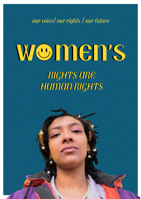 Platilla de diseño Awareness about Women's Rights Poster