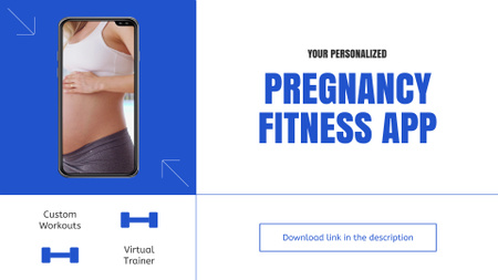 Custom Workouts In Pregnancy Fitness Application Full HD video Design Template