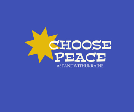 Modèle de visuel Choisissez la paix en Ukraine - Facebook