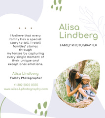 Family Photographer Offer with Woman and Child