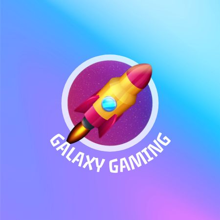 Galaxy Gaming Logo Animated Logo Modelo de Design