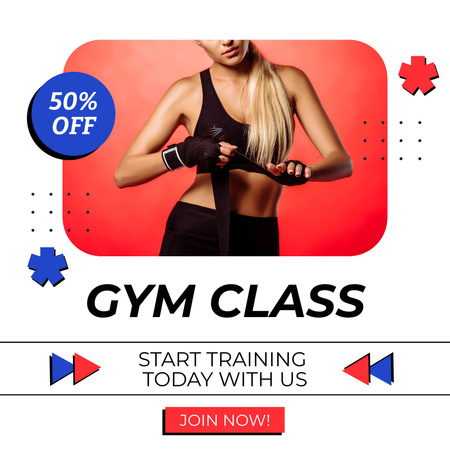 Gym Classes Offer Instagram tervezősablon