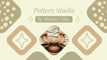 Designvorlage Pottery Studio Offer für Youtube