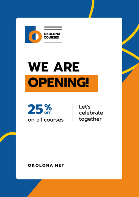 Education Courses Opening Flyer A7 Design Template