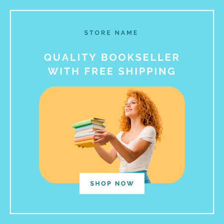 Unforgettable Books Sale Ad Instagramデザインテンプレート