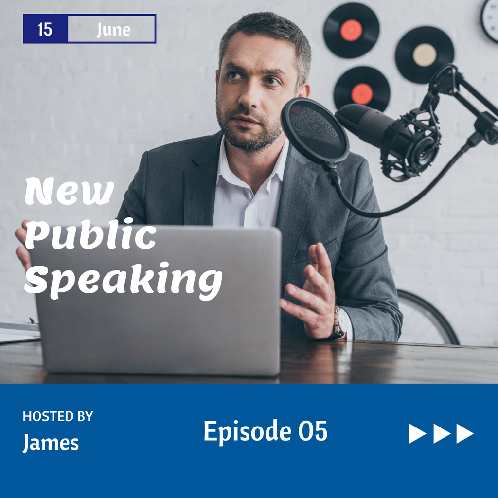 Modèle de visuel Tips to Improve Public Speaking Skills - Instagram
