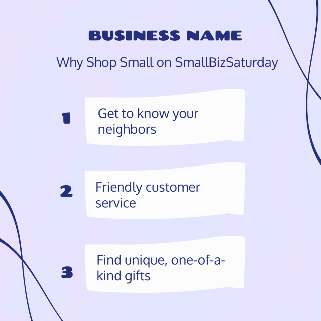 Why Shop  Small Instagram Design Template