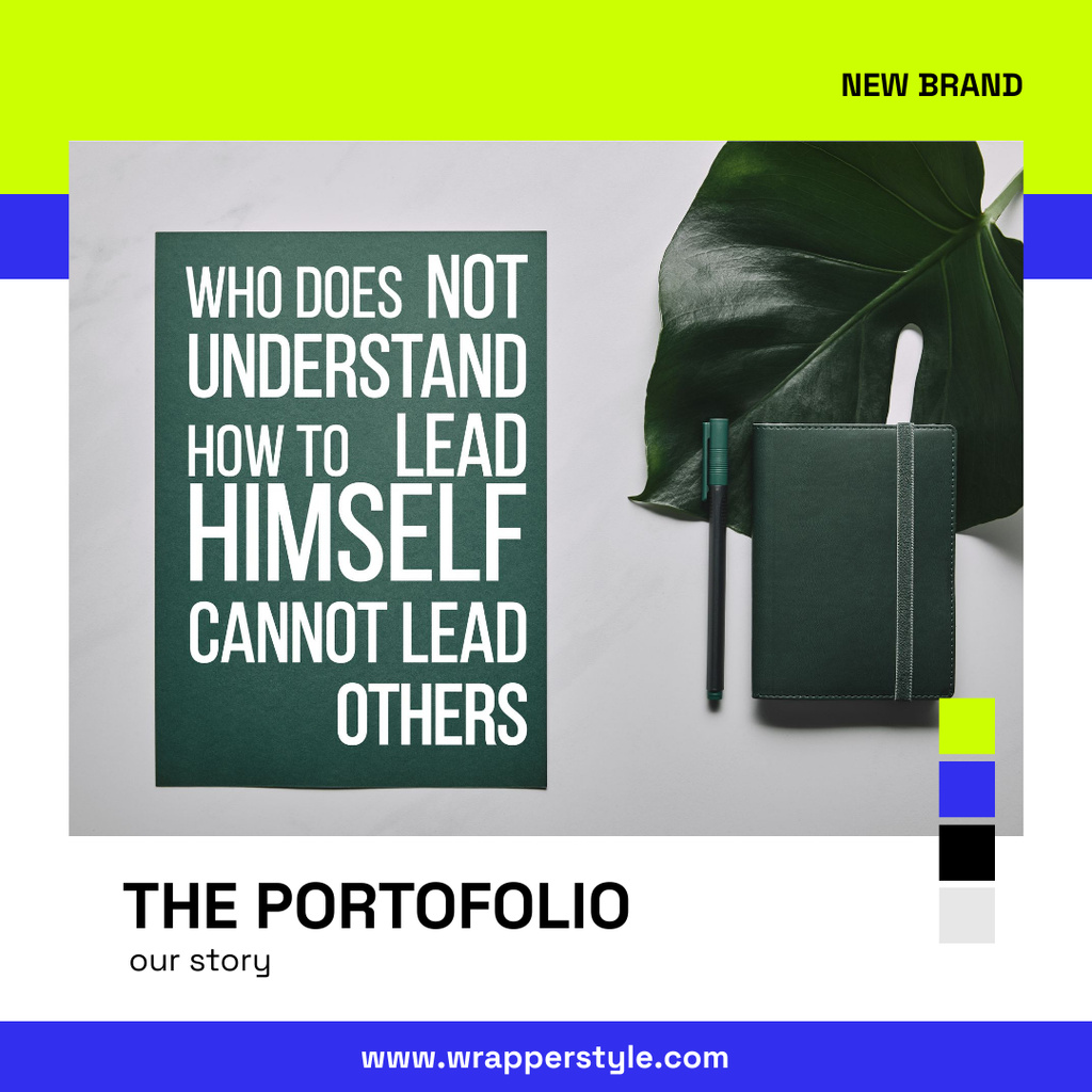 Template di design New Brand Portfolio Proposal Instagram