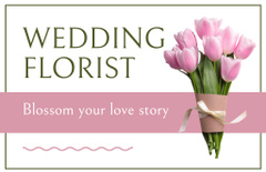 Wedding Florist Services with Tulip Bouquet