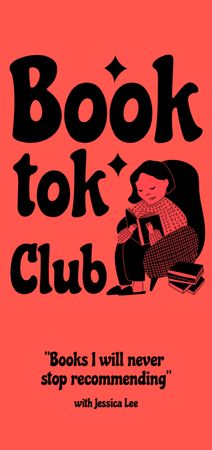 Book Club Invitation Flyer DIN Large – шаблон для дизайну