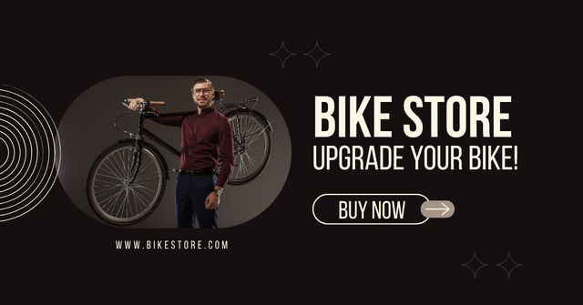 Bicycle Upgrading with Our Store's Offers Facebook AD – шаблон для дизайна
