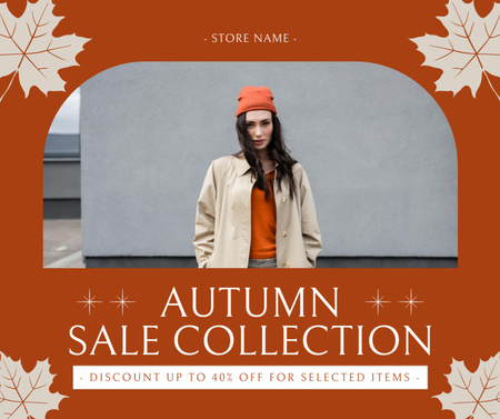 Szablon projektu Autumn Sale of Selected Products from Collection Facebook