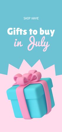 Budget-friendly Christmas Presents in July For Buying Ad Flyer DIN Large – шаблон для дизайна