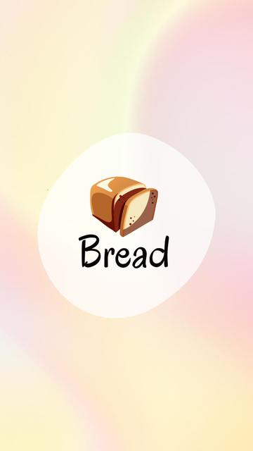 Designvorlage Bakery Ad with Fresh Bread für Instagram Highlight Cover