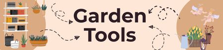 Offer of Garden Tools Ebay Store Billboard Design Template