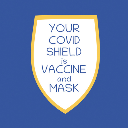 Ontwerpsjabloon van Instagram van aankondiging van vaccinatie tegen het coronavirus
