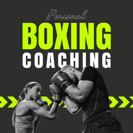 Discount On Best Boxing Coaching Offer Animated Post Design Template