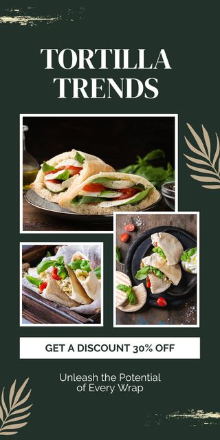 Ad of Tortilla Trends Graphic – шаблон для дизайну