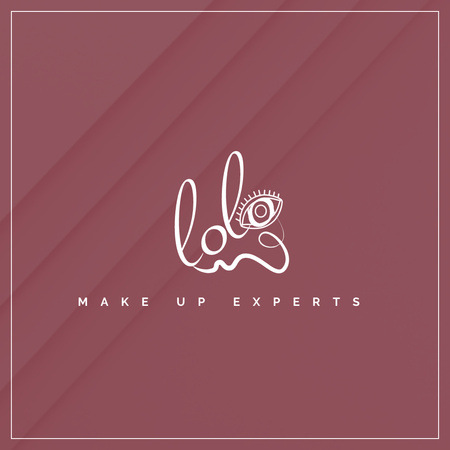 Platilla de diseño Lolo Make up Experts Logo Logo