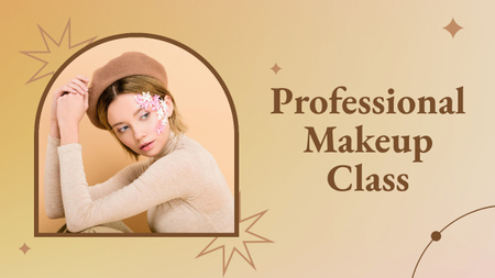 Professional Makeup Class  Youtube Thumbnail Design Template