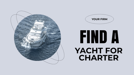 Yacht Tours Ad Title 1680x945px Design Template