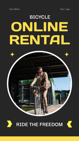 Platilla de diseño Bicycles Rental Online Service for Cities Instagram Story