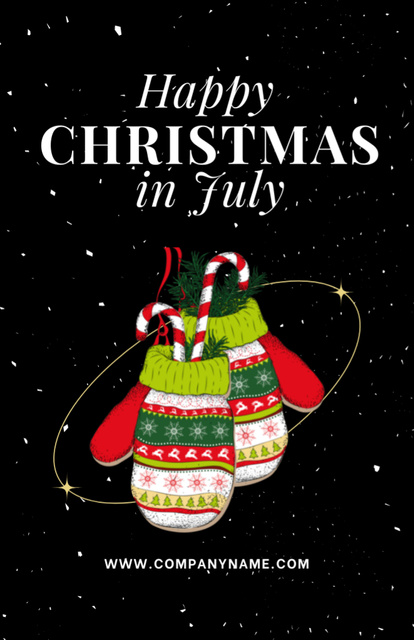 Ontwerpsjabloon van Flyer 5.5x8.5in van Relish the Joyous Festivities of a July Yuletide