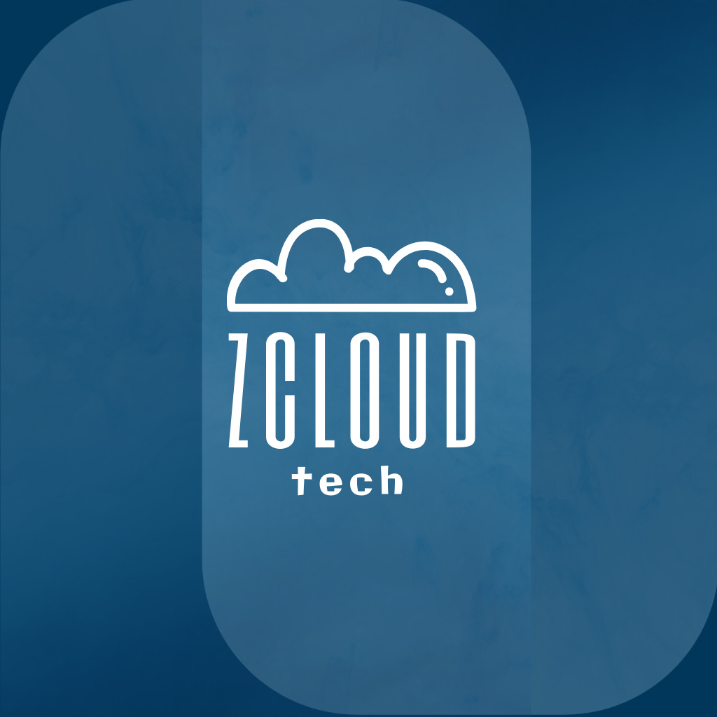 Zcloud Tech Brand Logo Logo Tasarım Şablonu