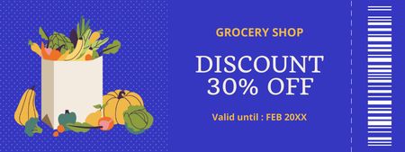 Grocery Store Promotion Coupon Design Template