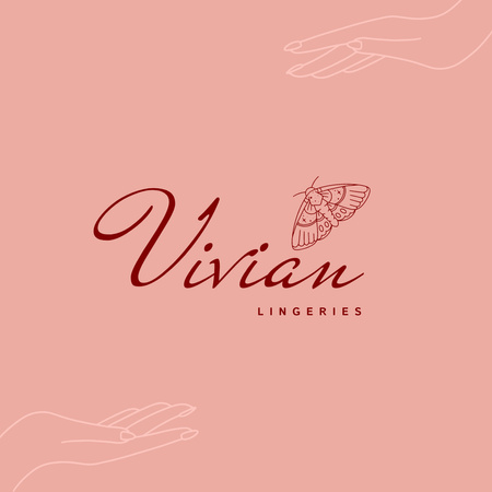 Lingerie Store Offer Logo Design Template