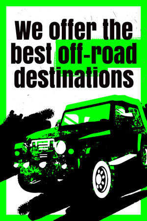 Off-Road Tours Ad Pinterest Design Template