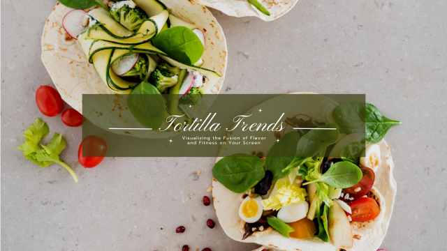 Ad of Food Blog with Tasty Dish Youtube Design Template