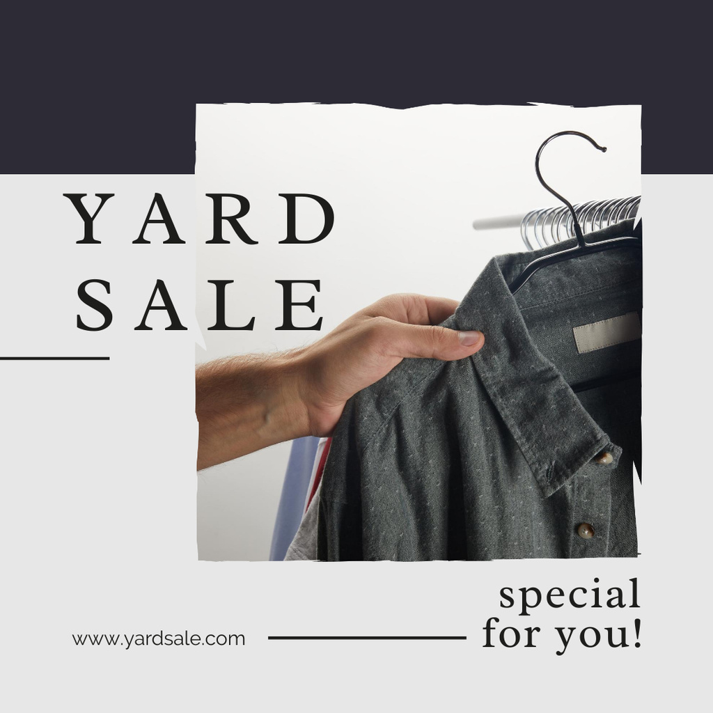 Plantilla de diseño de Yard Sale of Wear Instagram 