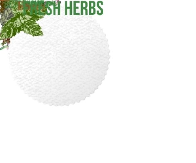 Fresh herbs sale advertisement Medium Rectangle Πρότυπο σχεδίασης