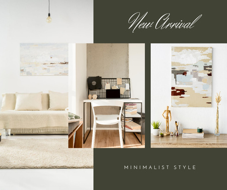New Furniture Arrival Announcement Facebook Design Template