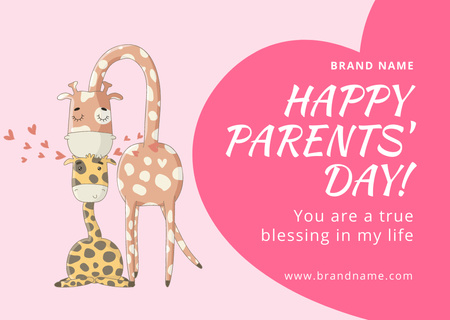 Happy parents' Day Card tervezősablon