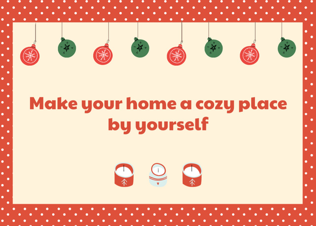 Cozy Christmas Celebration Flyer 5x7in Horizontal – шаблон для дизайну