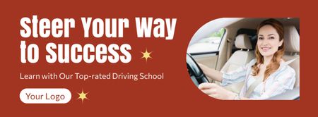 Insightful Auto Driving Classes At School Facebook cover Design Template