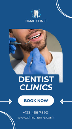 Modèle de visuel Ad of Dental Clinics - Instagram Video Story