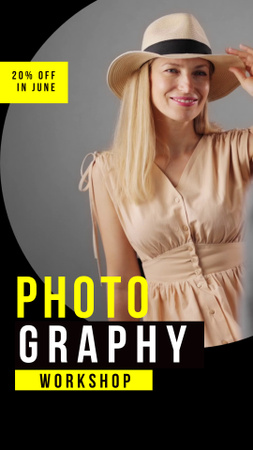 Summer Photography Workshop Offer With Discount Instagram Video Story Design Template