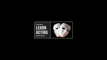 Modèle de visuel Offre vidéo pour l'enseignement du théâtre - Youtube