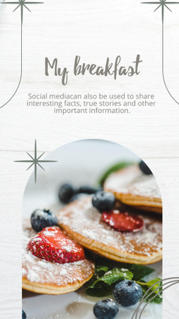 My Breakfast Promo Instagram Story Design Template
